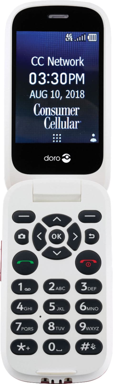 Best Buy Doro 7050 With 512mb Memory Cell Phone White