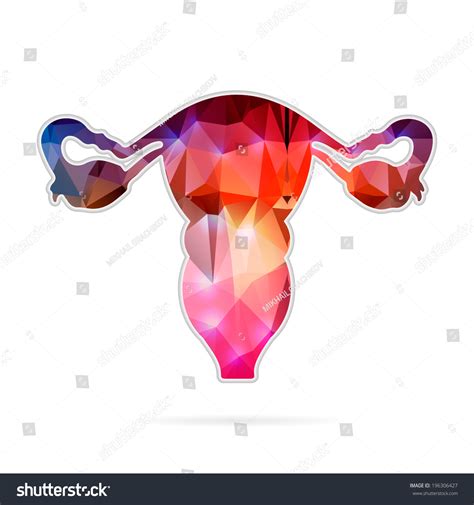 abstract creative concept vector icon uterus stock vector 196306427
