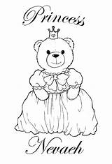 Coloring Pages Name Nevaeh Princess Colouring Names sketch template