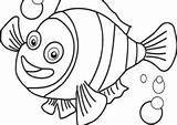 Clownfish Coloring4free 1099 sketch template