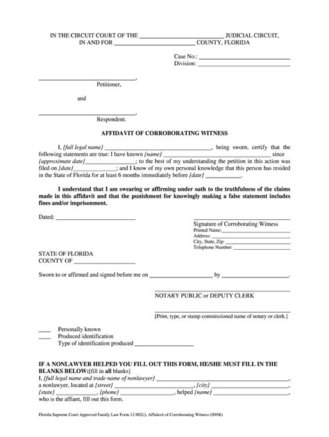 affidavit letter  immigration marriage  form fill