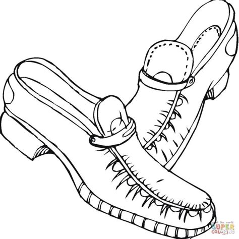 great photo  shoe coloring page davemelillocom