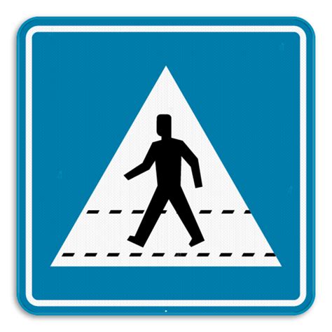 oversteekplaats voor voetgangers officiele belgische verkeersborden