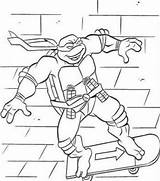 Michelangelo Ninja Coloring Pages Turtles Getcolorings Turtle sketch template