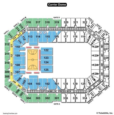 carrier dome seating charts and views games answers and cheats