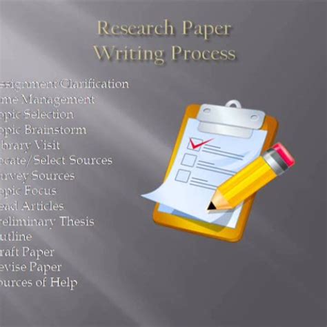 research paper writing process