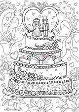 Colouring Cake Wedding Pages Village Activity Explore Kids sketch template