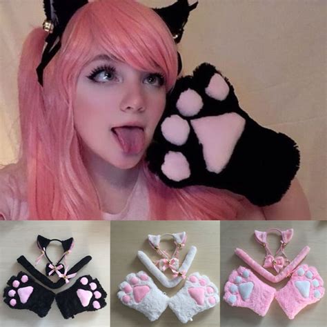 cute sexy kawaii kitty cat meow star love ribbon anime cosplay