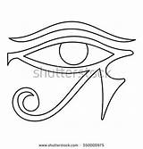 Horus Eye Coloring Outline Designlooter 470px 36kb Icon sketch template