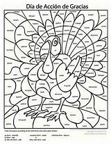 Thanksgiving Spanish Coloring Tense Present sketch template