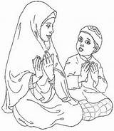 Ramadan Coloring Pages Kids Colouring Children Crafts Sheets Family Islamic Islam Cartoon Activity Choose Board sketch template