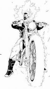 Ghost Rider Coloring Pages Kids sketch template