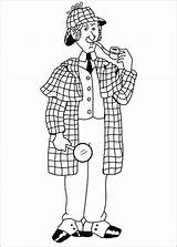 Coloring Pages Sherlock Spy Holmes Kids Printable Coloriage Color Boys sketch template