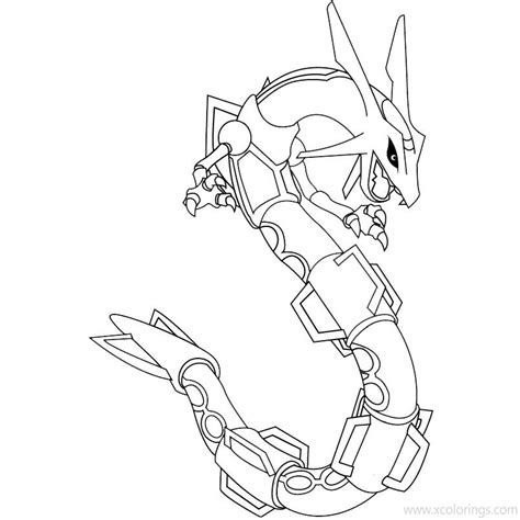 rayquaza  pokemon coloring pages xcoloringscom
