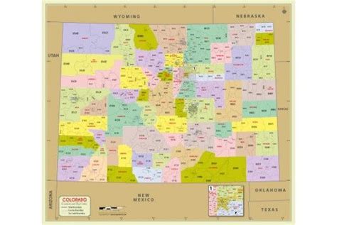 Colorado Zip Code Map With Counties Zip Code Map Colorado Map Map