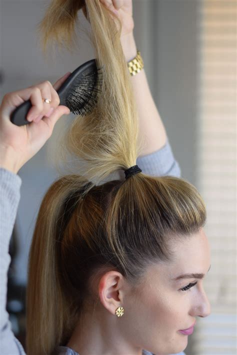 voluminous ponytail tutorial laurenjaclyncom ponytail tutorial