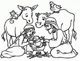 Coloring Jesus Birth Clipart Manger Pages Library Clip sketch template