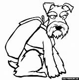 Schnauzer Coloring Pages Dogs Miniature Drawing Online Mini Puppy Schnauzers Clipart Line Dog Colouring Color Gif Cliparts Sheets Thecolor Please sketch template