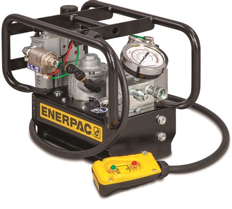 powerful pumps  hard  access places enerpac introduces lat series air powered hydraulic