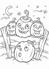 Coloring Halloween Pages Sheets Printable Pumpkins Kids Adult Luke Will Vintage sketch template