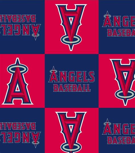 Los Angeles Angels Fleece Fabric Block Joann Los