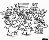 Carnival Coloring Pages Parade Oncoloring sketch template