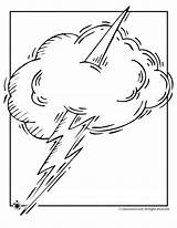 Coloring Lightning Pages Weather Tornado Preschool Kids Lightening Color Clipart Template Sketch Print Popular Library Drawings Designlooter sketch template