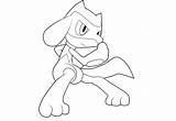 Riolu Coloring Pokemon Pages Color Lineart Getcolorings Printable Print sketch template