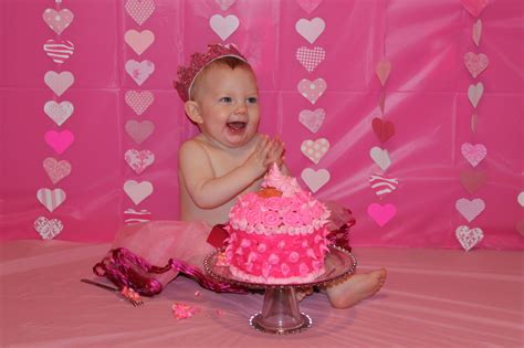 my grand daughter delainy on her first birthday pure joy cutest