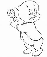 Pig Petunia Looney sketch template