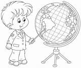 Coloring Globe Pages Coloringtop sketch template