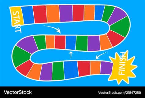 colorful board game template royalty  vector image