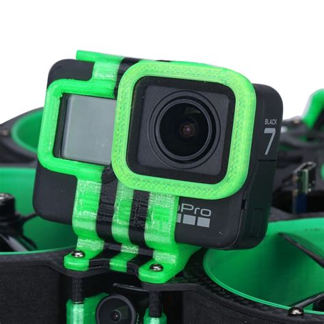 iflight green hornet fpv racing drone  printed tpu camera mount  gopro hero