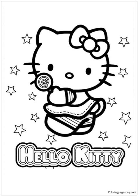 kitty cute  coloring page  printable coloring pages