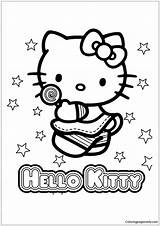 Coloring Kitty Hello Cute Pages Dinokids Color Book Online Print Hellokitty Printable Close sketch template