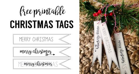 merry christmas tag  printable paper trail design