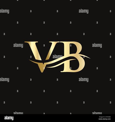 vb logo design premium letter vb logo design  water wave concept