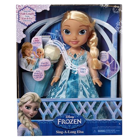 disneys frozen sing  elsa doll  microphone ebay