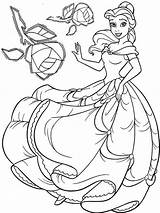 Belle Coloring Pages Printable Kids sketch template