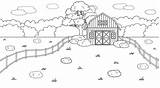 Countryside Granja Trees Monochrome Negro Bushes Granero Vecteezy Cerca Svitlana Relacionadas Jaya Ahmad sketch template