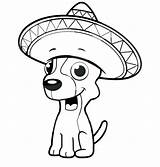 Sombrero Chihuahua Sitting Clipartmag sketch template