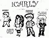 Icarly Coloring Pages Kids Printable Popular Coloringhome Getcolorings July sketch template