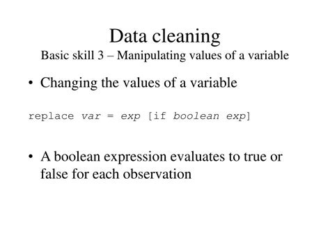 Ppt Generating New Variables And Manipulating Data With Stata