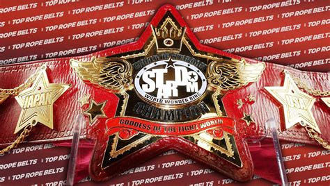 world  stardom championship title top rope belts