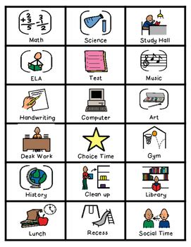 mini visual schedule cards perfect   autism classroom tpt