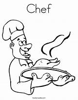 Chef Coloring Masak Tukang Koki Baker Cook Twistynoodle Built California Usa Favorites Login Add Noodle Print sketch template