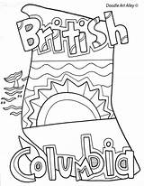Columbia British Coloring Canada Pages Colouring Doodles Doodle Classroomdoodles Kids Canadian Designlooter Classroom Country Crafts 800px 78kb Printables Book Studies sketch template