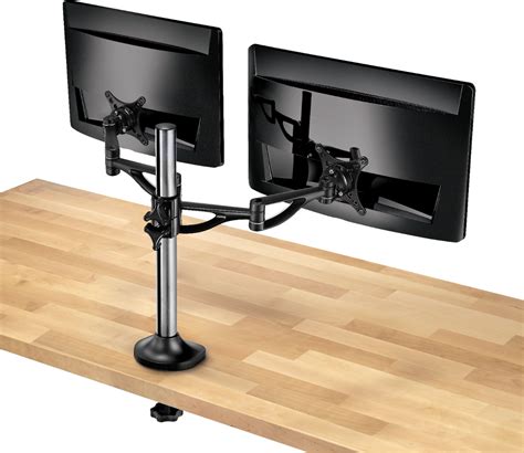 insignia dual screen desktop monitor mount black ns pmm  buy