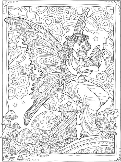 mother fairy    magical fairies coloring book fairy