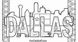 Coloring Pages Skyline Dallas Texas Color Cares Away City Style Stuff Getcolorings Incomparable Featured Pattern sketch template